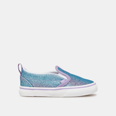 Vans Kids’ Ombre Glitter Slip-On V Unisex Shoe (Baby and Toddler) Multi