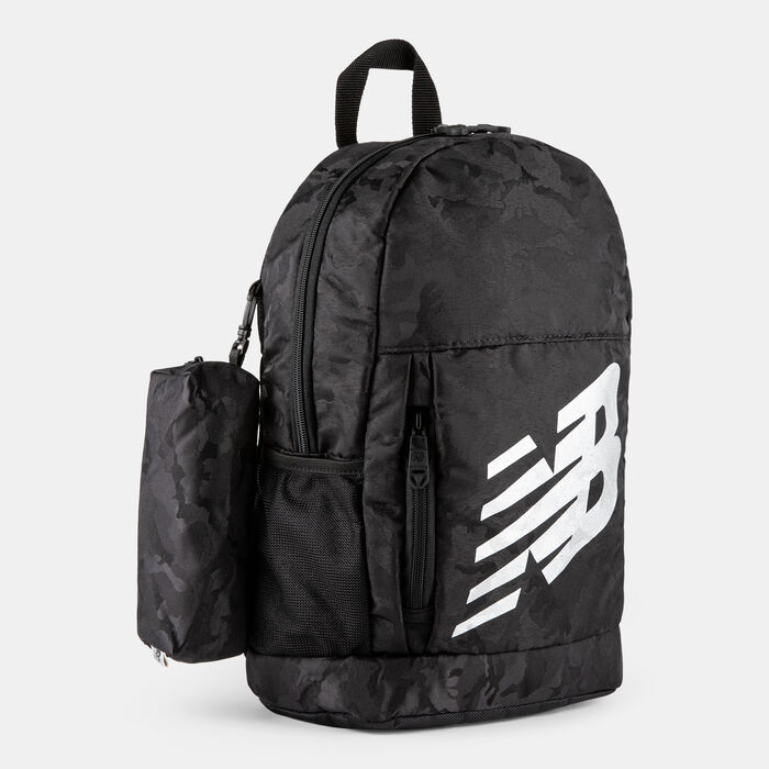 New Balance Kids' Logo Backpack with Pencil Case Black New Balance Kids' Logo Backpack with Pencil Case Black image number 2