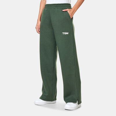 The Giving Movement Wide Leg Sweatpants Green