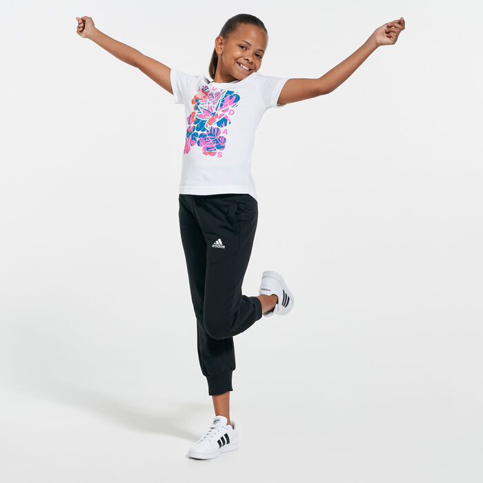adidas Kids' Tropical Sports Graphic T-Shirt White adidas Kids' Tropical Sports Graphic T-Shirt White image number 2