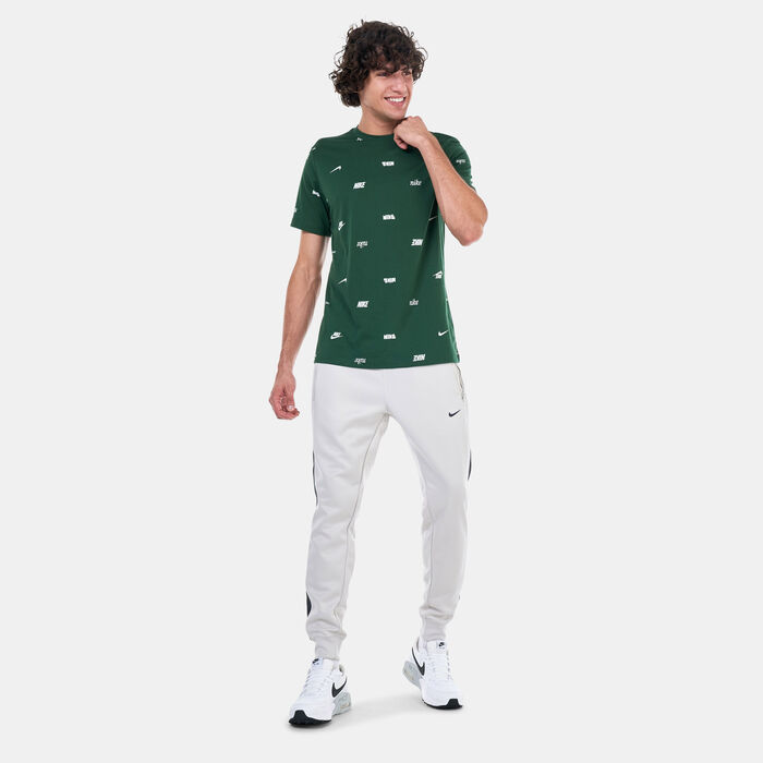 Nike Men's Sportswear Club Allover Print T-Shirt Green Nike Men's Sportswear Club Allover Print T-Shirt Green image number 2