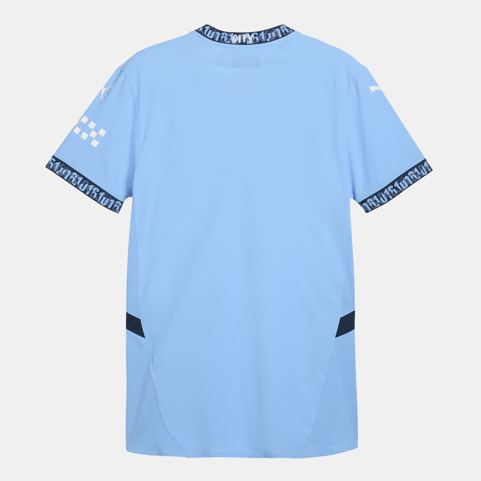 PUMA Men's Manchester City 24/25 Home Authentic Football Jersey Blue PUMA Men's Manchester City 24/25 Home Authentic Football Jersey Blue image number 1