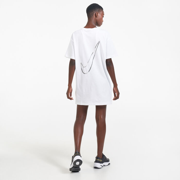 Nike Women's Sportswear Swoosh Dress White Nike Women's Sportswear Swoosh Dress White image number 1
