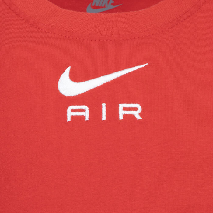 Nike Kids' Air Fleece T-Shirt and Shorts Set Red Nike Kids' Air Fleece T-Shirt and Shorts Set Red image number 3