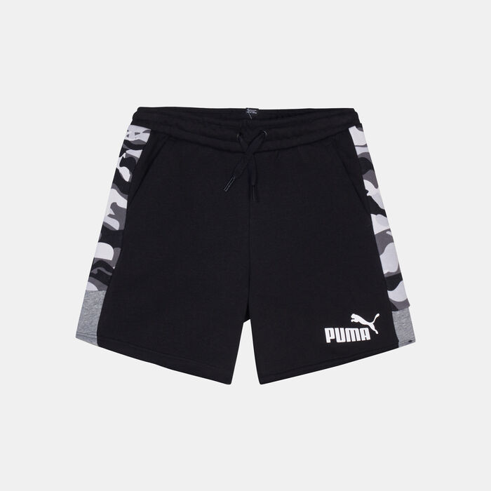 PUMA Kids' Essential+ Camo Shorts (Older Kids) Black image number 0