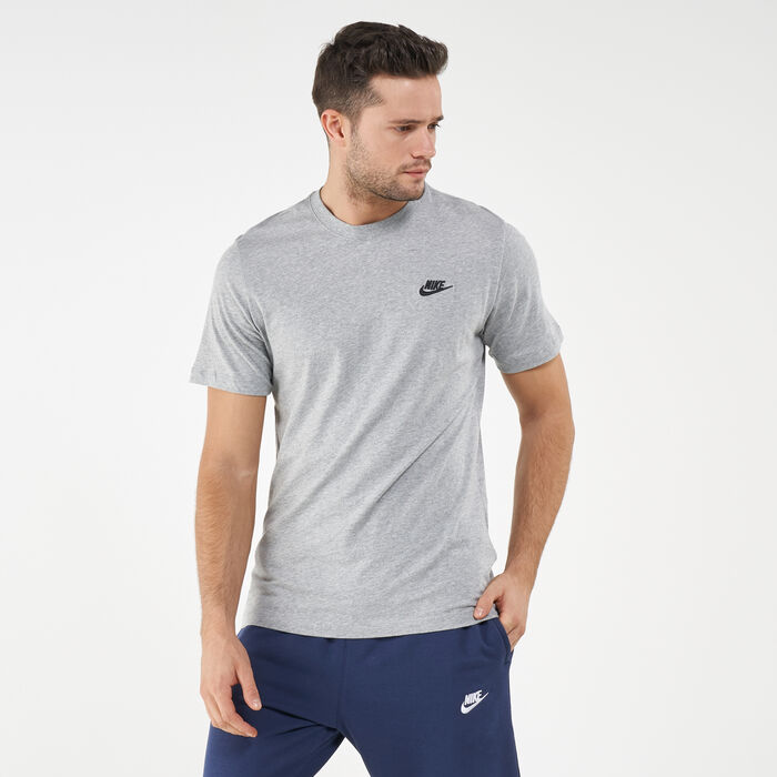 Nike Men's Sportswear Club T-Shirt Grey Nike Men's Sportswear Club T-Shirt Grey image number 0