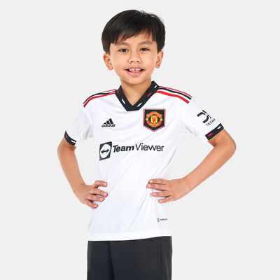 adidas Kids' Manchester United Away Jersey - 2022/23 White
