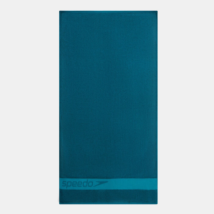 Speedo Border Towel Blue image number 2