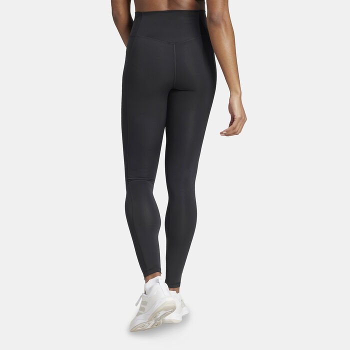 adidas Women's Optime Essentials Stay In Play Full-Length Training Leggings Black adidas Women's Optime Essentials Stay In Play Full-Length Training Leggings Black image number 1