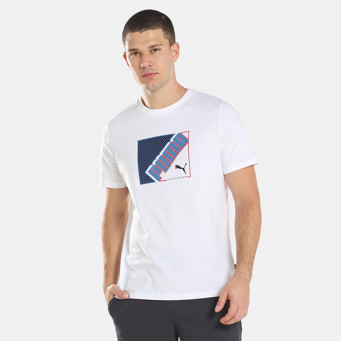 PUMA Men's Flock T-Shirt White PUMA Men's Flock T-Shirt White image number 0