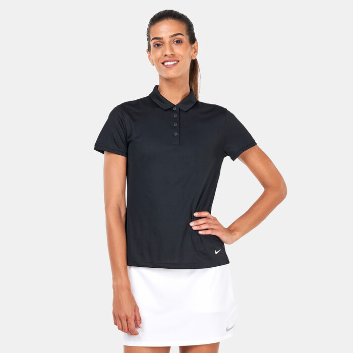 Nike Women's Dri-FIT Victory SLD Polo Shirt Black Nike Women's Dri-FIT Victory SLD Polo Shirt Black image number 0