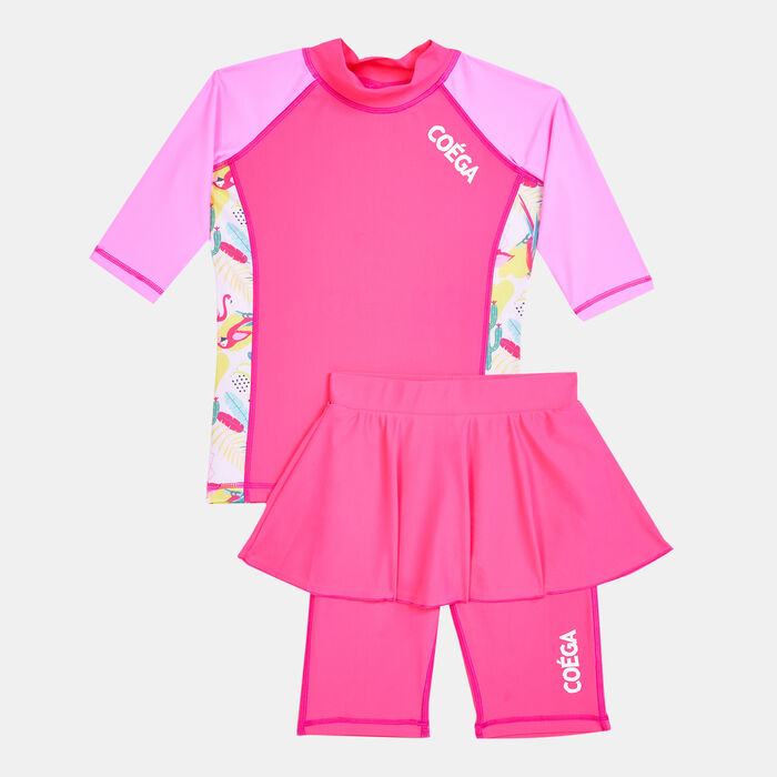 COEGA Kids' Skirted Two Piece Swimsuit Pink COEGA Kids' Skirted Two Piece Swimsuit Pink image number 0