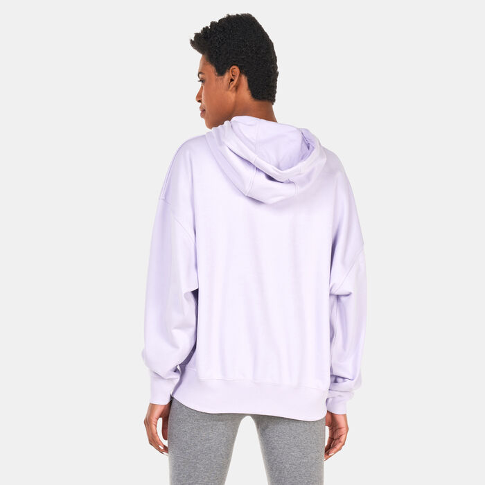 Converse Women's Oversized Full-Zip Hoodie Purple Converse Women's Oversized Full-Zip Hoodie Purple image number 1