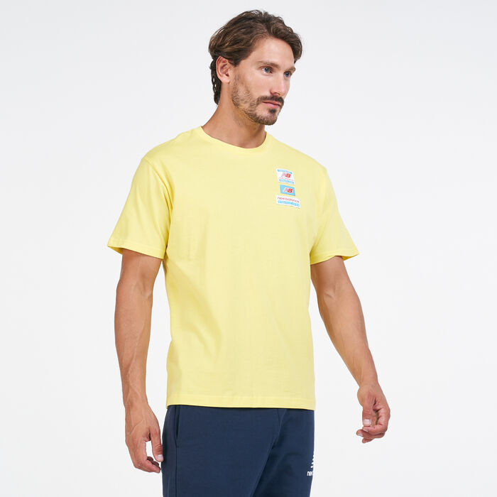 New Balance Men's Essentials Tag T-Shirt yellow New Balance Men's Essentials Tag T-Shirt yellow image number 0