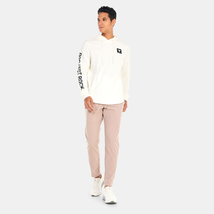 Under Armour Men's Project Rock Terry Hoodie White Under Armour Men's Project Rock Terry Hoodie White image number 2