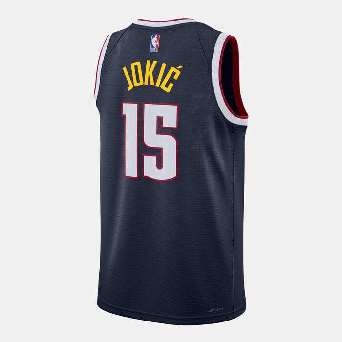 Nike Men's NBA 22/23 Denver Nuggets Jokic Icon Edition Swingman Basketball Jersey Blue Nike Men's NBA 22/23 Denver Nuggets Jokic Icon Edition Swingman Basketball Jersey Blue image number 1