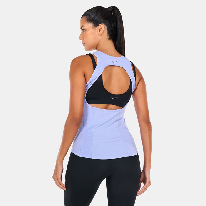 Nike Women’s Yoga Dri-FIT Luxe Tank Top Purple Nike Women’s Yoga Dri-FIT Luxe Tank Top Purple image number 1