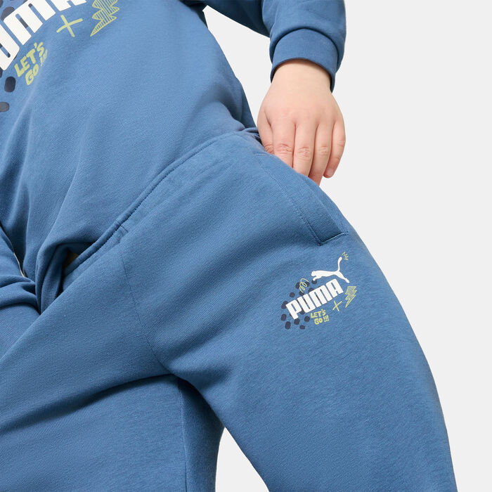 PUMA Kids' Essential+ Sweatpants Blue image number 3