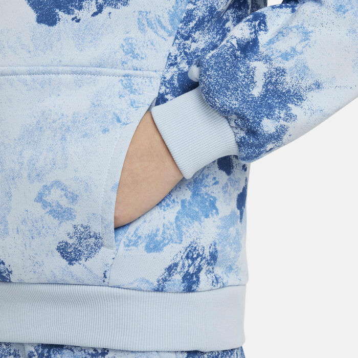 Nike Kids' Sportswear Club Fleece Hoodie Blue image number 3