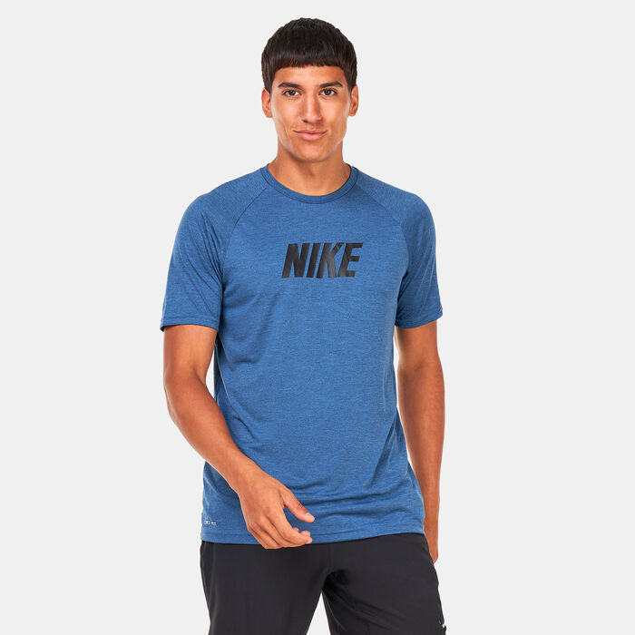 Nike Swim Men's Rashguard Blue Nike Swim Men's Rashguard Blue image number 0