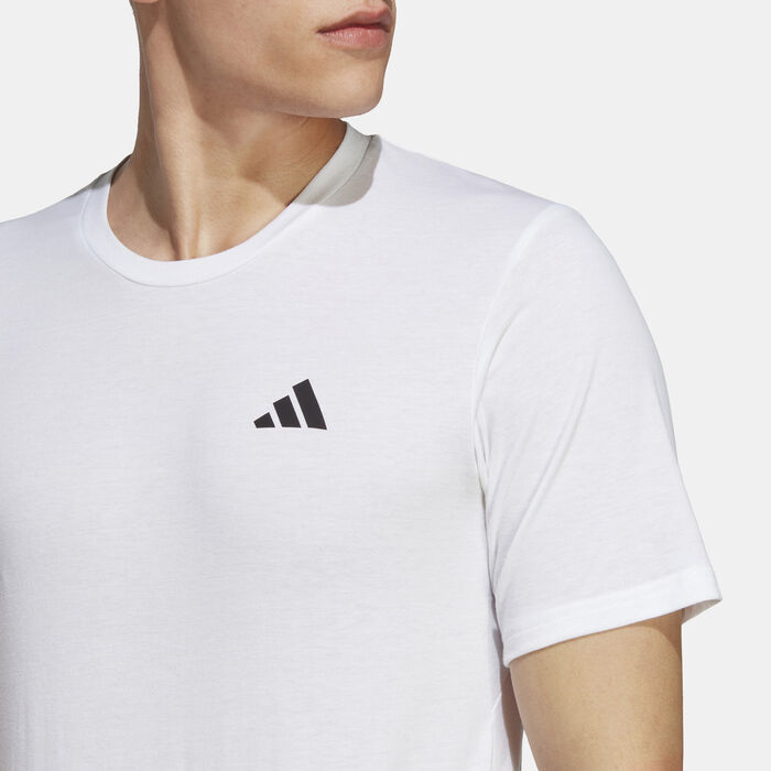 adidas Men's Train Essentials Feelready Training T-Shirt White adidas Men's Train Essentials Feelready Training T-Shirt White image number 3