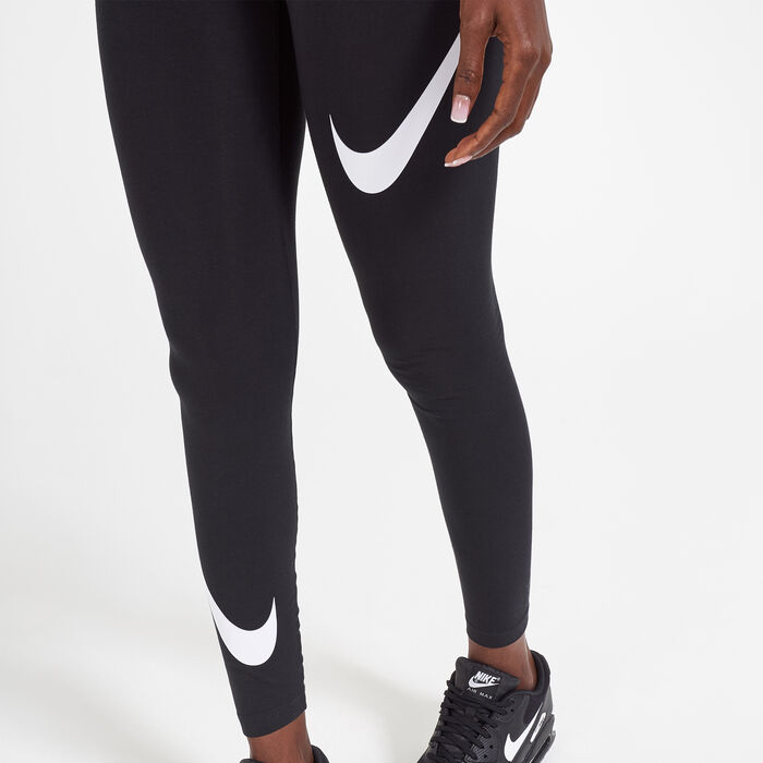 Nike Women's Sportswear Leg-A-See Swoosh Leggings Black Nike Women's Sportswear Leg-A-See Swoosh Leggings Black image number 3