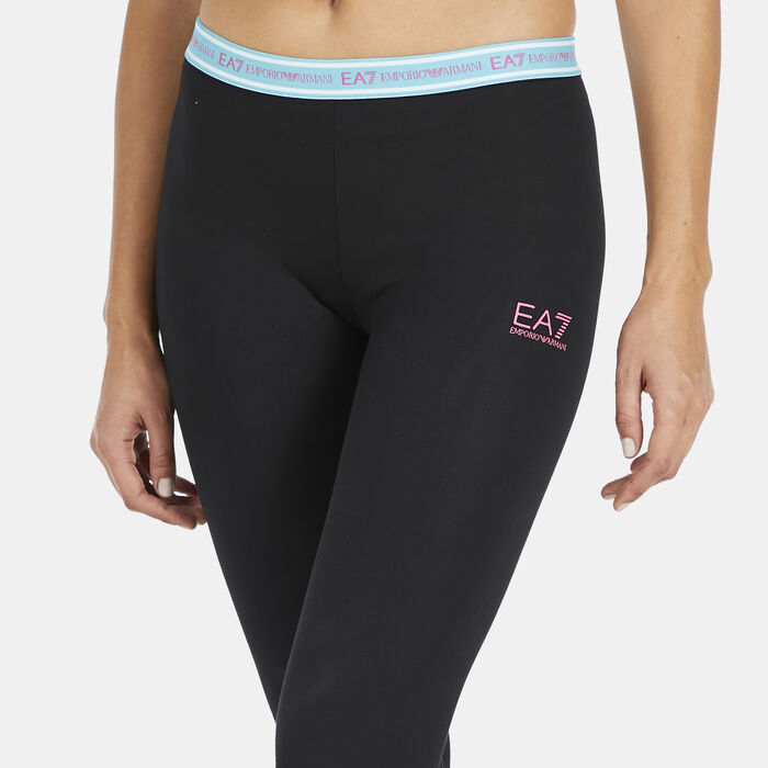 EA7 Emporio Armani Women's Train Logo Series Premium Leggings Black EA7 Emporio Armani Women's Train Logo Series Premium Leggings Black image number 3