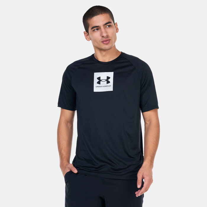 Under Armour Men's UA Tech™ Print Fill Training T-Shirt Black Under Armour Men's UA Tech™ Print Fill Training T-Shirt Black image number 0