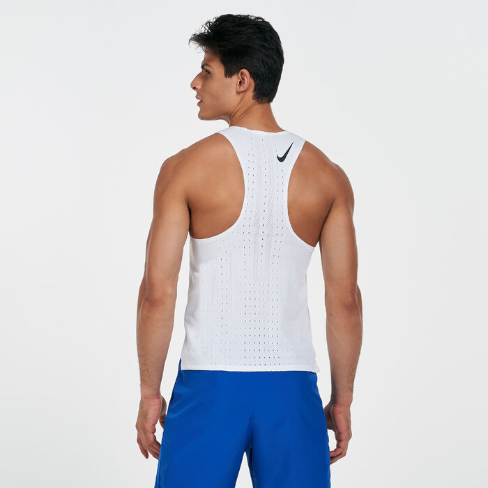 Nike Men's AeroSwift Vest White image number 1