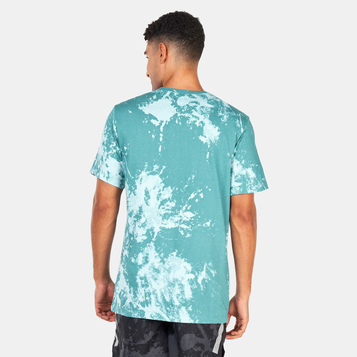 Nike Men's Dri-FIT Run Division Printed T-Shit Green image number 1