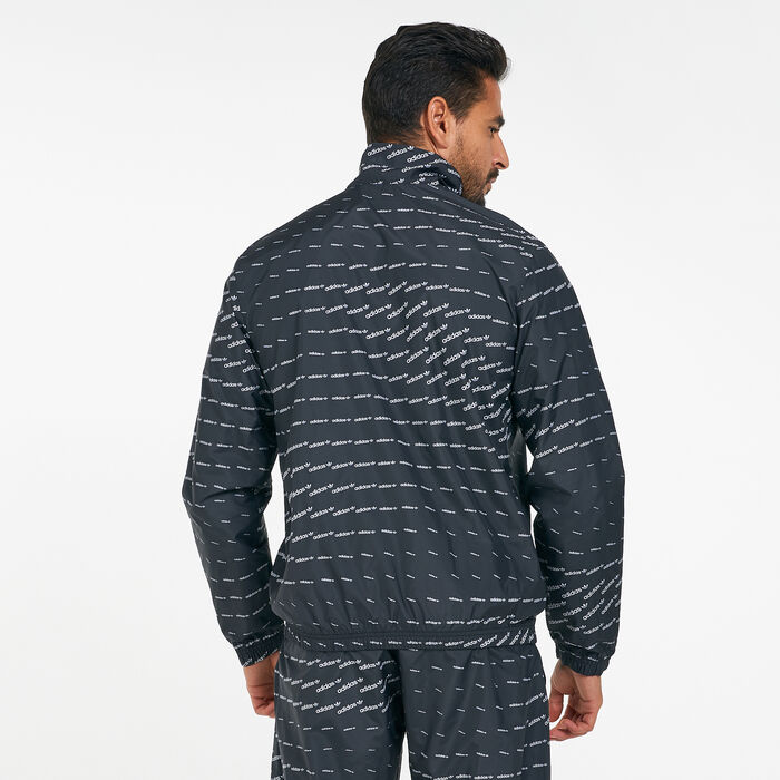 adidas Men's Monogram Graphic Track Jacket Black adidas Men's Monogram Graphic Track Jacket Black image number 1