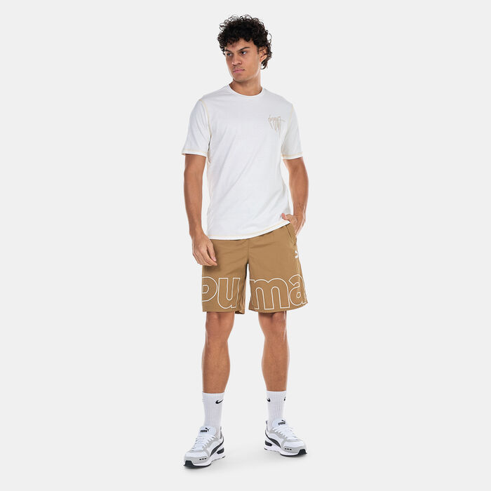PUMA Men's TEAM Woven Shorts Beige PUMA Men's TEAM Woven Shorts Beige image number 2
