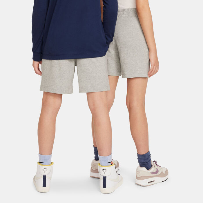 Nike Kids' Sportswear Club Knit Shorts (Older Kids) Grey Nike Kids' Sportswear Club Knit Shorts (Older Kids) Grey image number 1