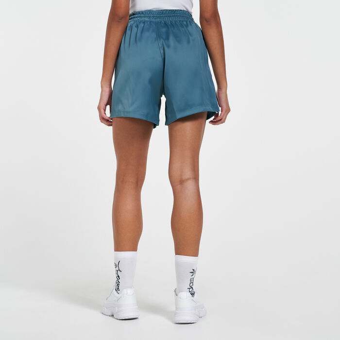 adidas Originals Women's Adicolor Classics Satin Shorts Green adidas Originals Women's Adicolor Classics Satin Shorts Green image number 1