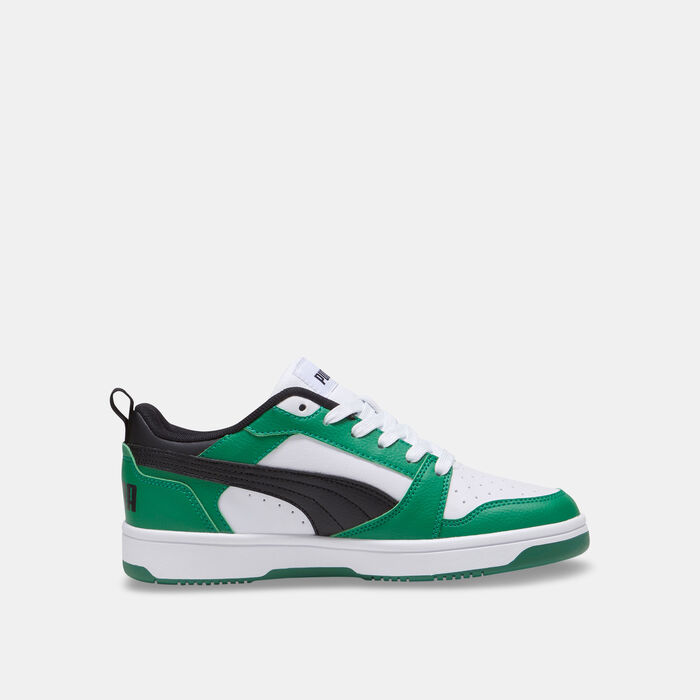 PUMA Kids' Rebound V6 Lo Shoes White PUMA Kids' Rebound V6 Lo Shoes White image number 2