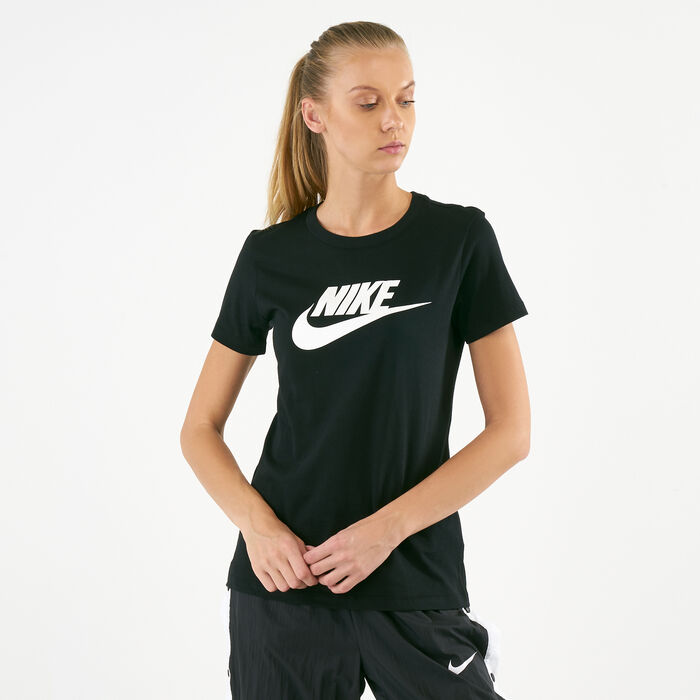 Nike Women's Sportswear Essential T-Shirt Black Nike Women's Sportswear Essential T-Shirt Black image number 0