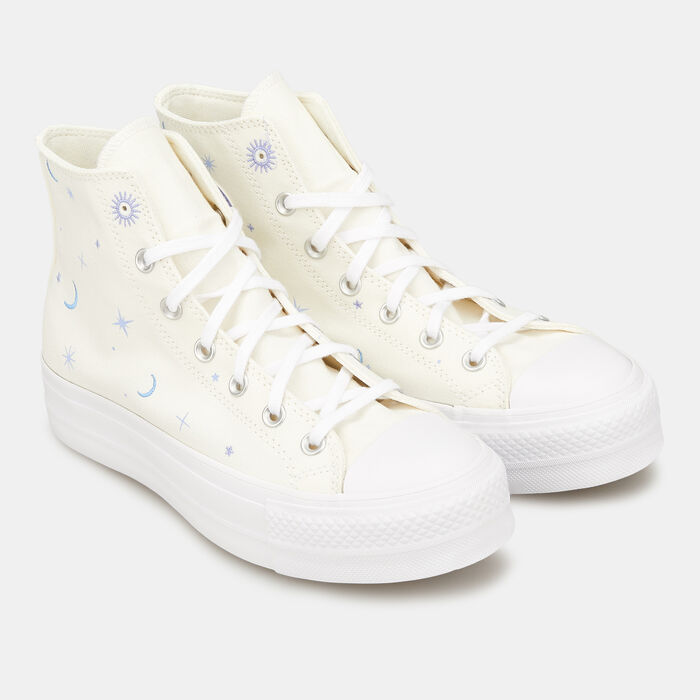 Converse Women's Chuck Taylor All Star Lift High Shoes Beige Converse Women's Chuck Taylor All Star Lift High Shoes Beige image number 1