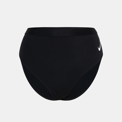 Nike Swim Women's Swim Sneakerkini High-Waist Cheeky Bottom Black