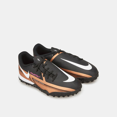 Nike Kids’ Phantom GT2 Academy Turf Football Shoe Mettalic