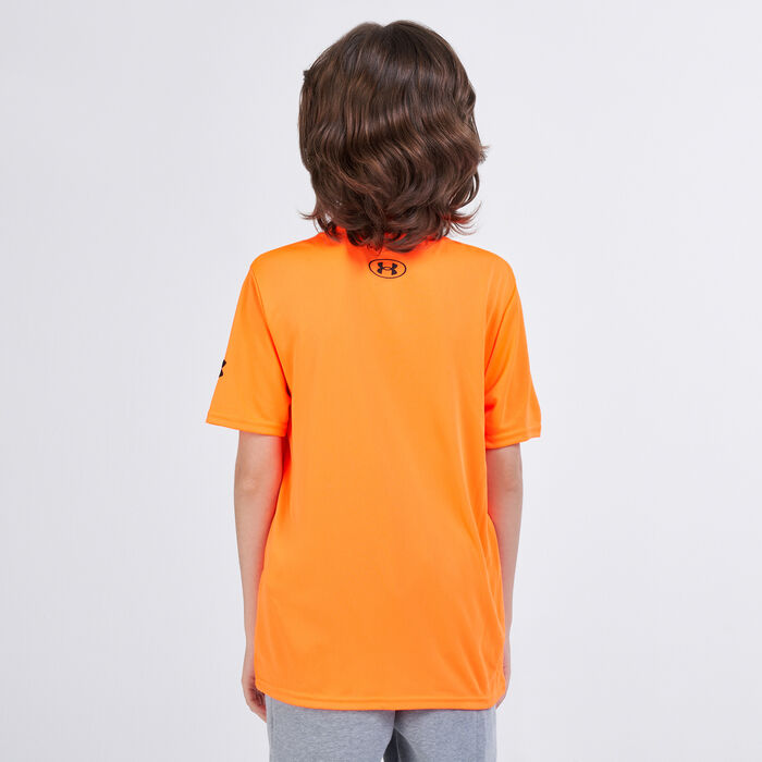 Under Armour Kids' Project Rock Brahma Bull T-Shirt Orange Under Armour Kids' Project Rock Brahma Bull T-Shirt Orange image number 1