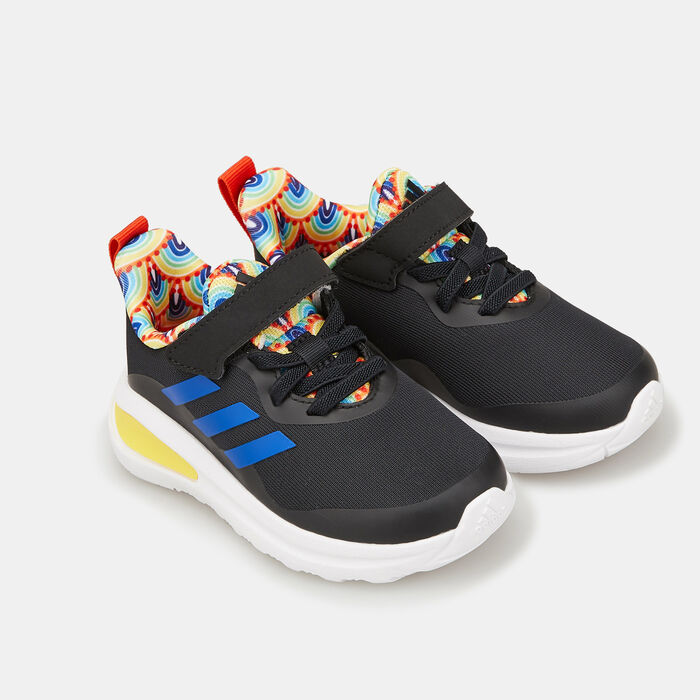 adidas Kids' FortaRun Sport Running Elastic Lace and Top Strap Shoe Black adidas Kids' FortaRun Sport Running Elastic Lace and Top Strap Shoe Black image number 1