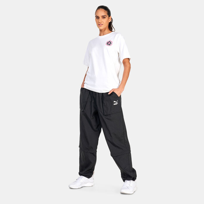 PUMA Women's Downtown Relaxed Graphic T-Shirt White PUMA Women's Downtown Relaxed Graphic T-Shirt White image number 2