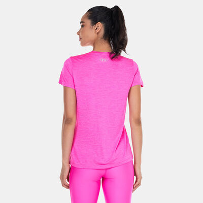 Under Armour Women's UA Tech™ Twist V-Neck T-Shirt Pink Under Armour Women's UA Tech™ Twist V-Neck T-Shirt Pink