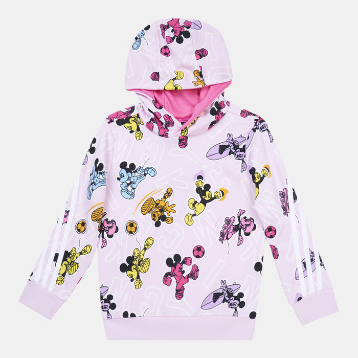 adidas Kids' Mickey Mouse Hoodie Pink adidas Kids' Mickey Mouse Hoodie Pink image number 0