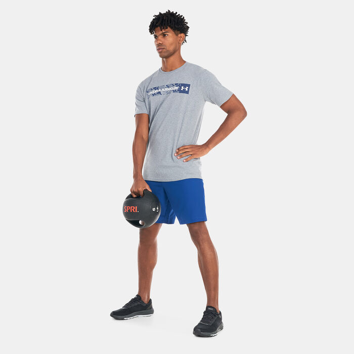 Under Armour Men's UA Camo Chest Stripe T-Shirt Grey Under Armour Men's UA Camo Chest Stripe T-Shirt Grey image number 2