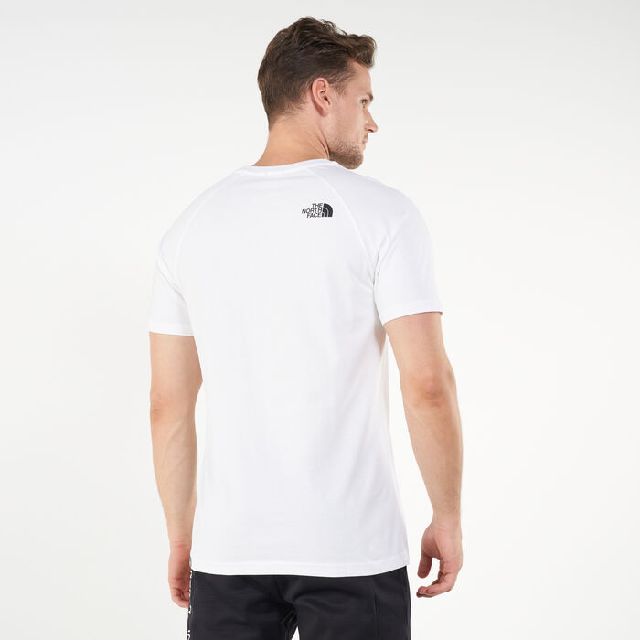 The North Face Men's Raglan Redbox T-Shirt White The North Face Men's Raglan Redbox T-Shirt White image number 1