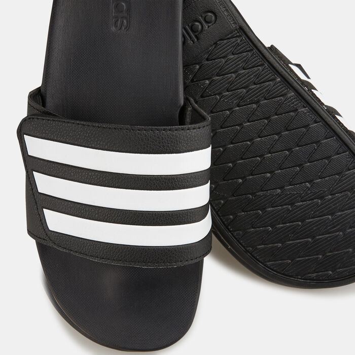 adidas Men's Adilette Comfort Adjustable Bandage Slides Black adidas Men's Adilette Comfort Adjustable Bandage Slides Black image number 2