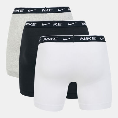 Nike Men's Logo Boxer Briefs (3 Pack) White Nike Men's Logo Boxer Briefs (3 Pack) White