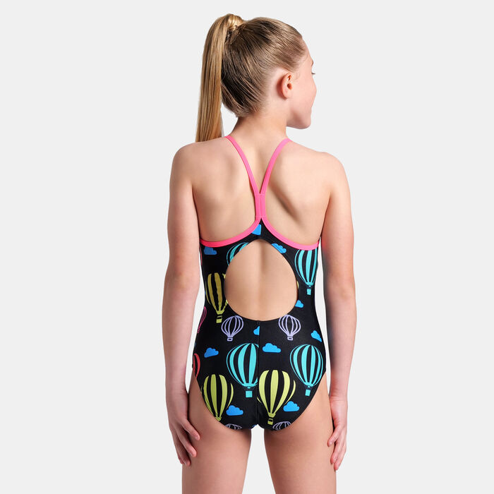 Arena Kids' Balloons One-Piece Swimsuit Black Arena Kids' Balloons One-Piece Swimsuit Black image number 1