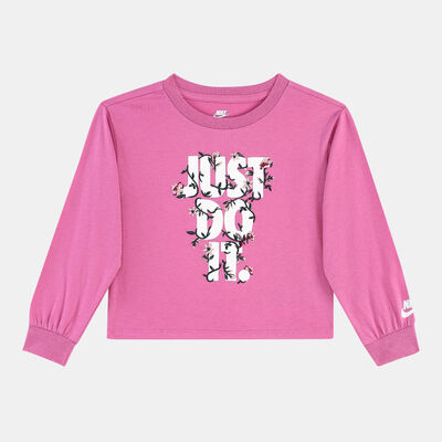 Nike Kids' Printed Club Sweatshirt and Leggings Set Purple